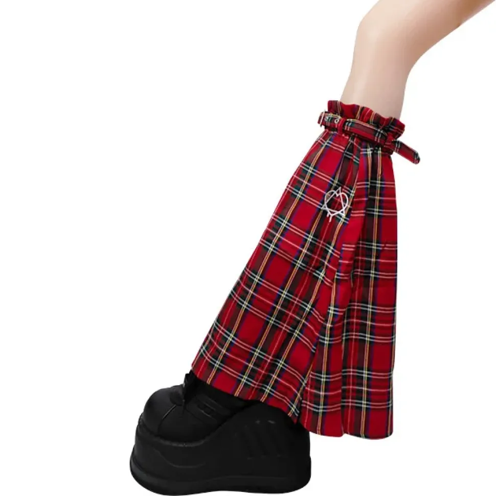 LISTEN FLAVOR Heart Hexagram Leg Covers w/ Belt