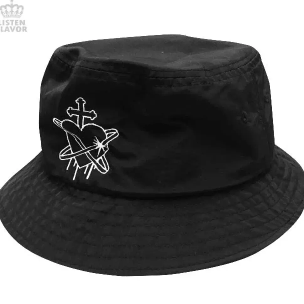 LISTEN FLAVOR Heart Planet Bucket Hat