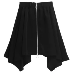 LISTEN FLAVOR Hemline Skirt w/ Harness
