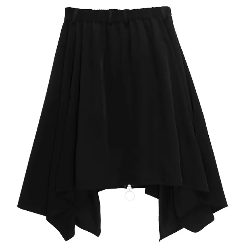 LISTEN FLAVOR Hemline Skirt w/ Harness