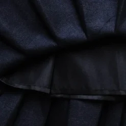 LISTEN FLAVOR Holographic Two-Tone Pleated Skirt