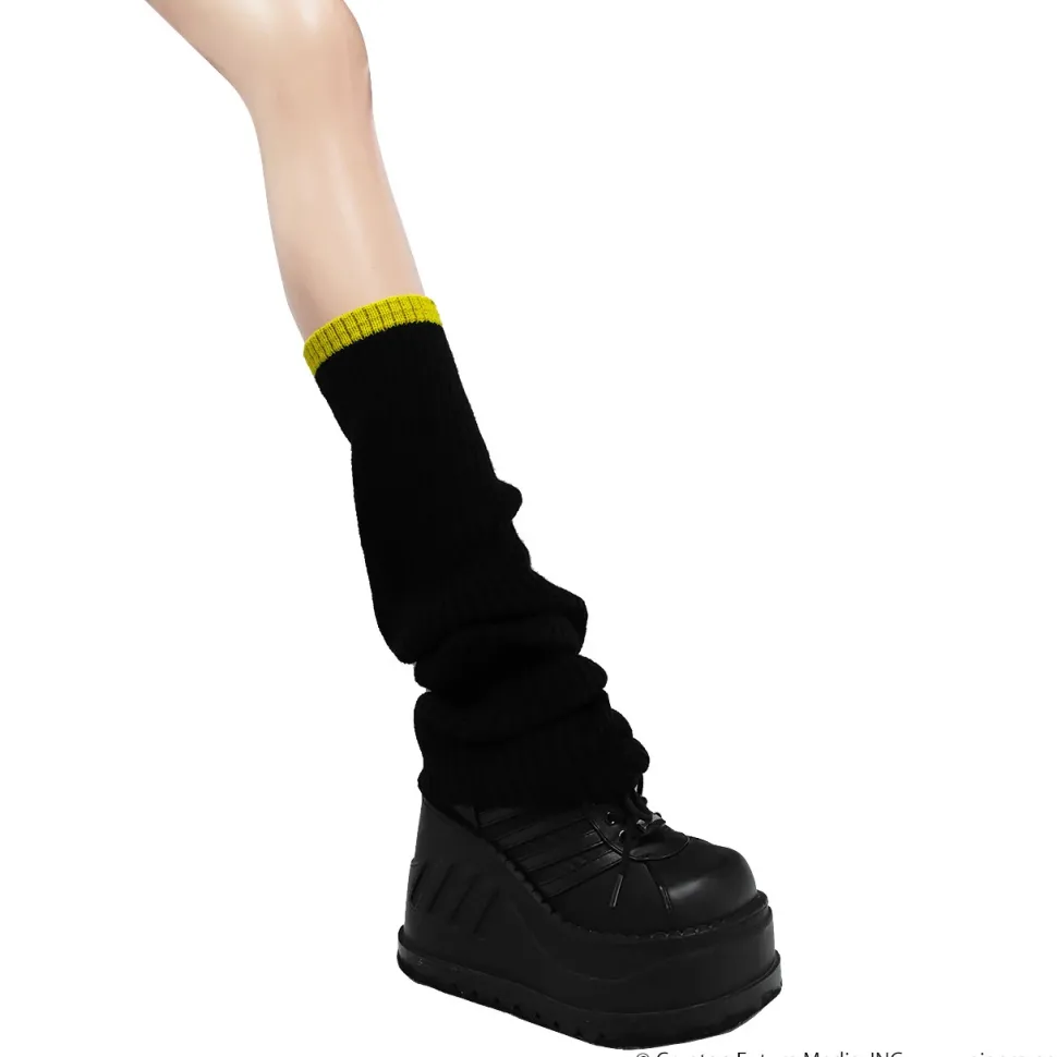 LISTEN FLAVOR Kagamine Rin & Len Knit Leg Warmers Black