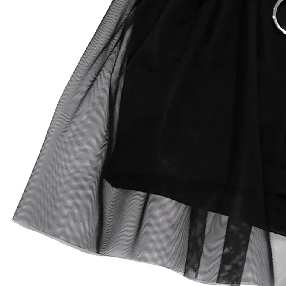 LISTEN FLAVOR Layered Shorts w/ Tulle