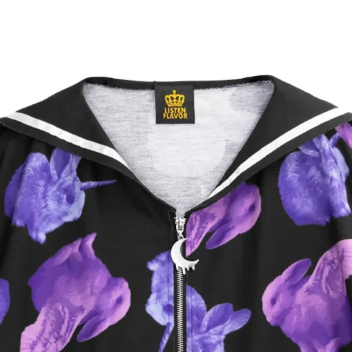LISTEN FLAVOR Maboroshi no Usagi Sailor Collar Blouson