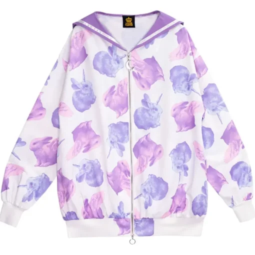 LISTEN FLAVOR Maboroshi no Usagi Sailor Collar Blouson