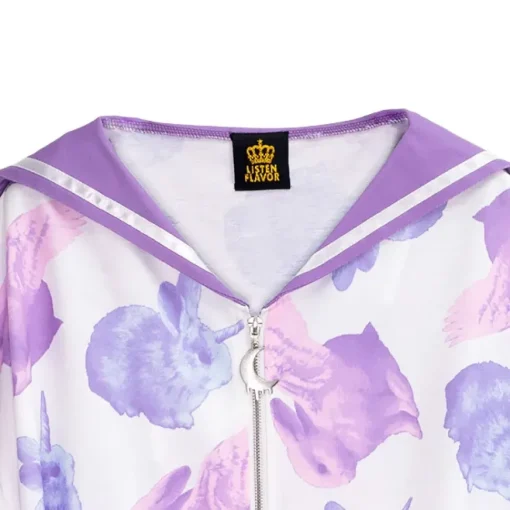 LISTEN FLAVOR Maboroshi no Usagi Sailor Collar Blouson