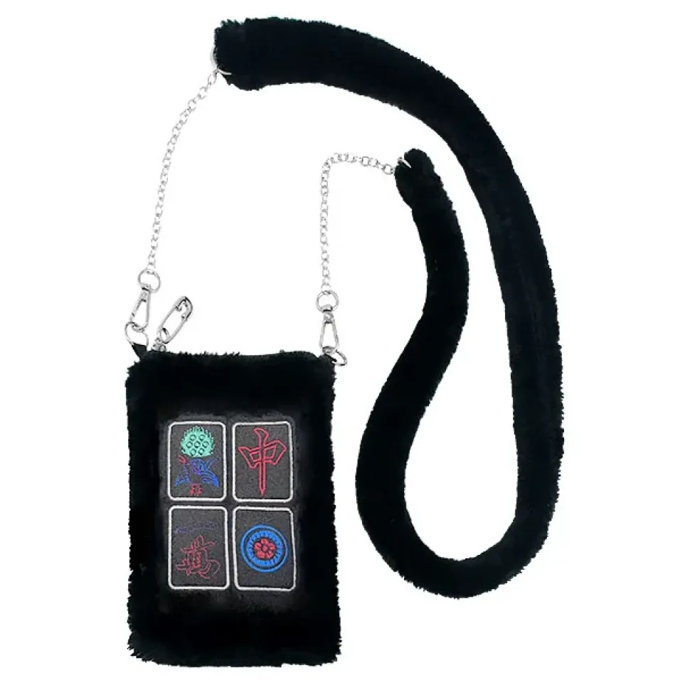 LISTEN FLAVOR Mahjong Fur Shoulder Bag