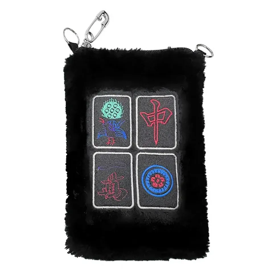 LISTEN FLAVOR Mahjong Fur Shoulder Bag