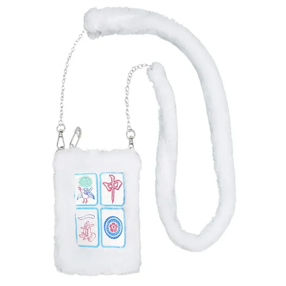 LISTEN FLAVOR Mahjong Fur Shoulder Bag