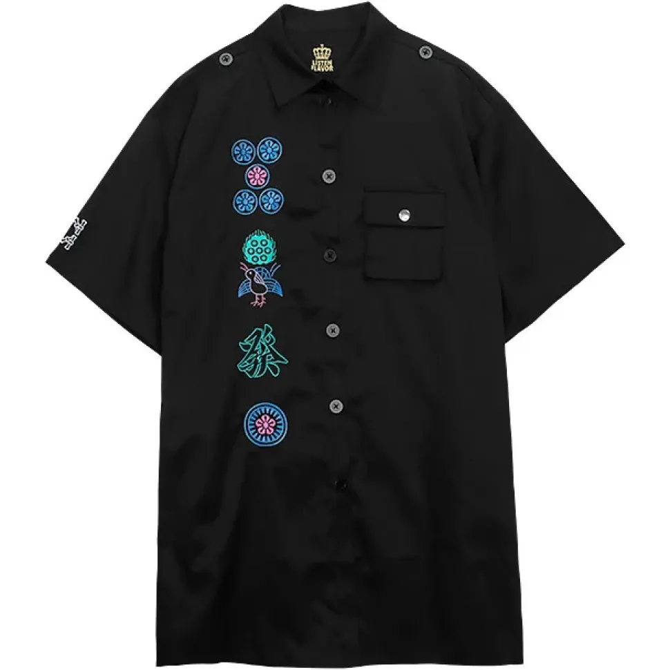 LISTEN FLAVOR Mahjong Short Sleeve Shirt w/ Harness