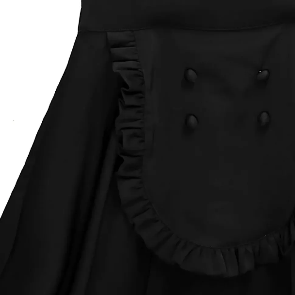 LISTEN FLAVOR Maid-Style Skirt w/ Suspenders