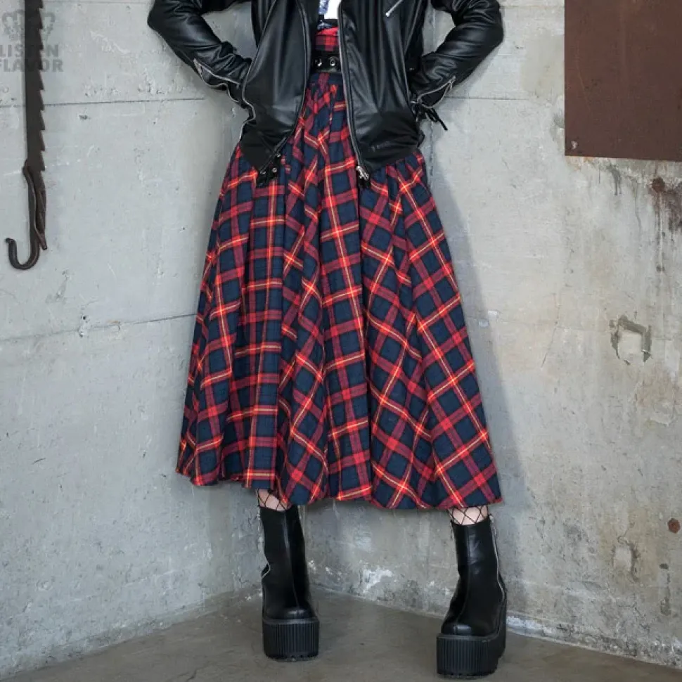 LISTEN FLAVOR Maxi Skirt w/ Harness Belt