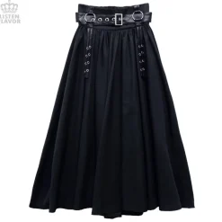 LISTEN FLAVOR Maxi Skirt w/ Harness Belt