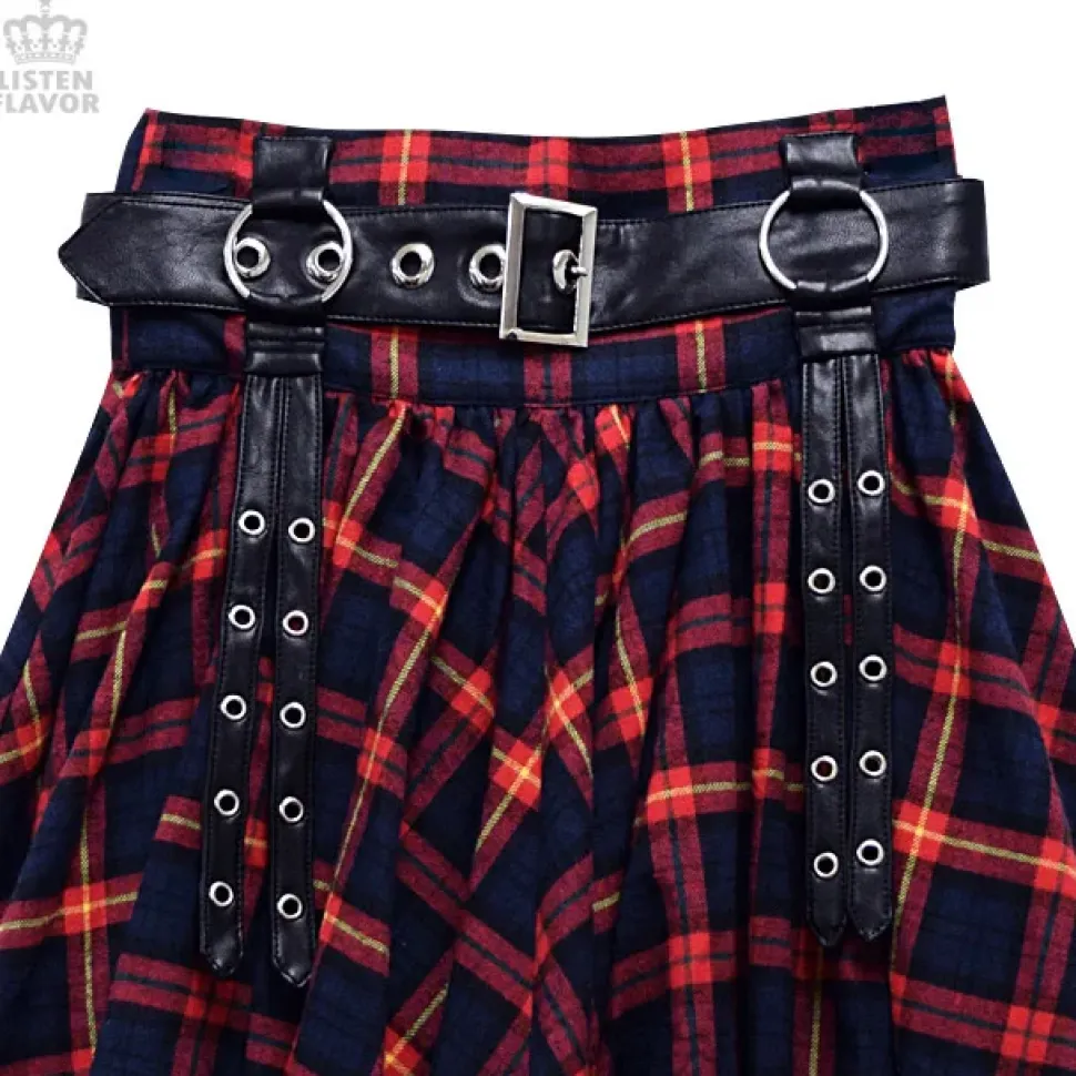 LISTEN FLAVOR Maxi Skirt w/ Harness Belt