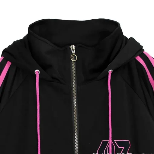 LISTEN FLAVOR Megurine Luka Jersey Hoodie Black