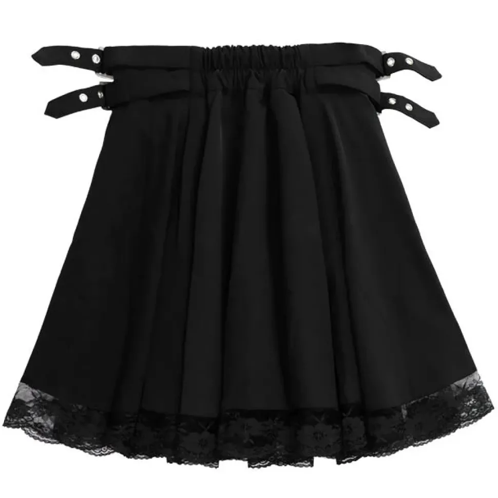 LISTEN FLAVOR Melty Moon Side Belt Skirt