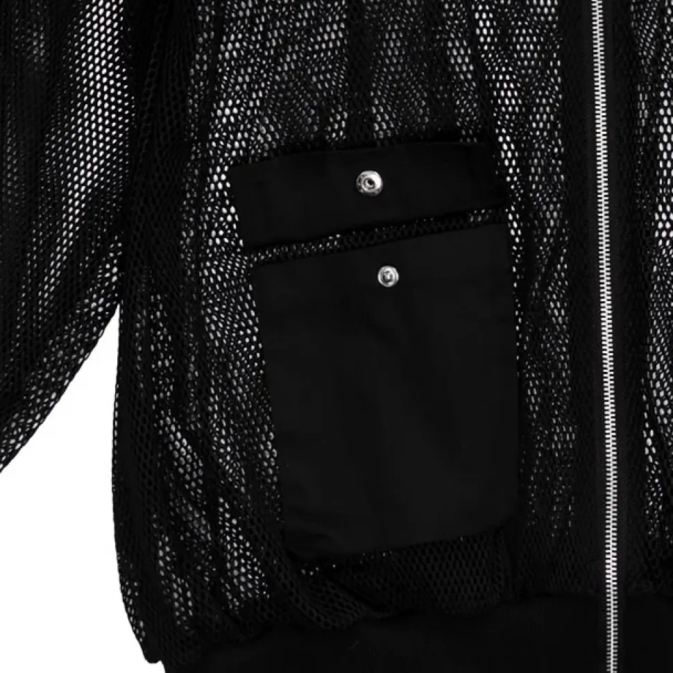 LISTEN FLAVOR Mesh Zip Hoodie