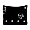 LISTEN FLAVOR Metal Heart Nekomimi Velour Cap Black