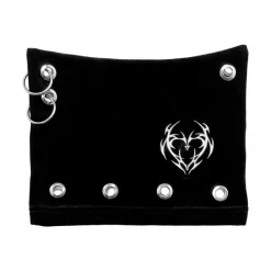 LISTEN FLAVOR Metal Heart Nekomimi Velour Cap Black