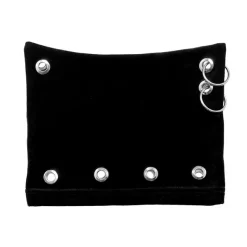 LISTEN FLAVOR Metal Heart Nekomimi Velour Cap Black