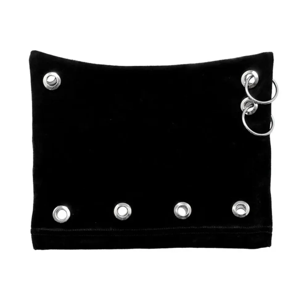 LISTEN FLAVOR Metal Heart Nekomimi Velour Cap Black