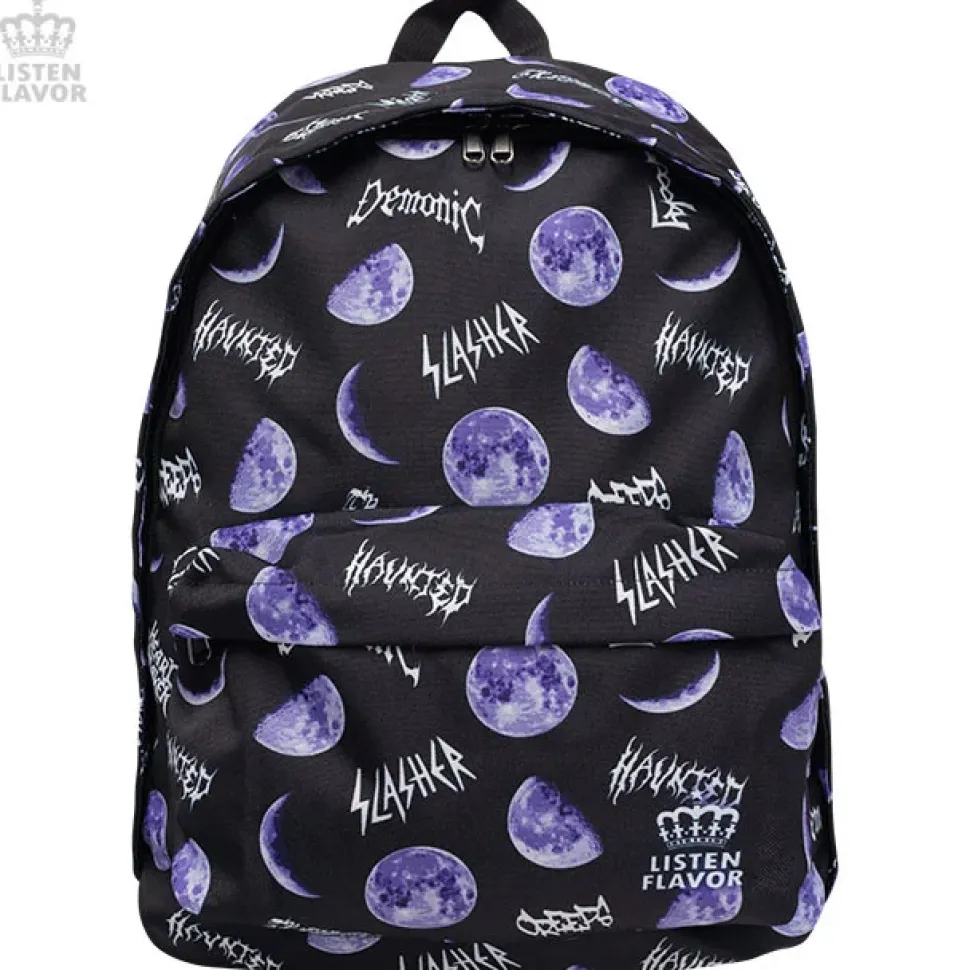 LISTEN FLAVOR Metal Moon Backpack