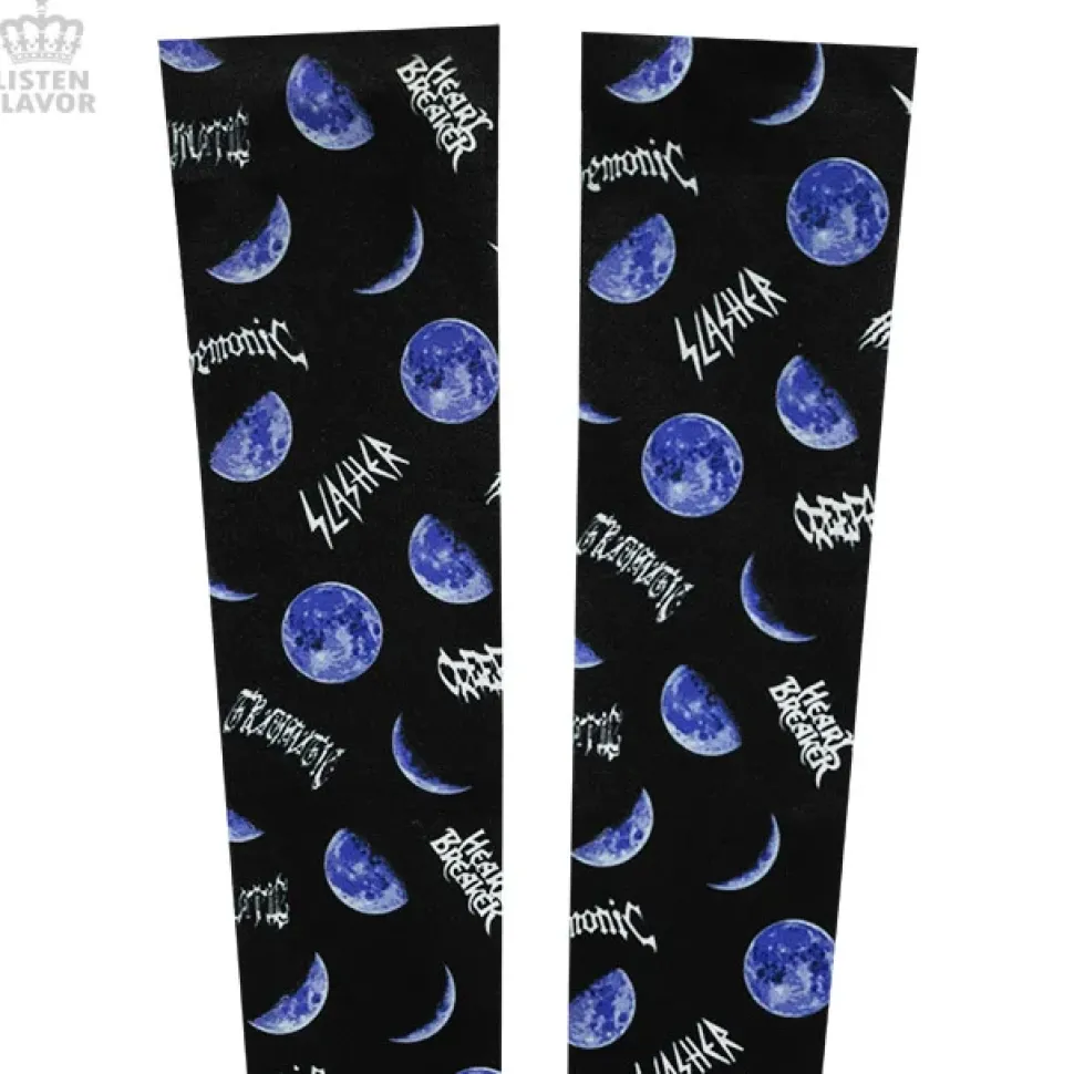 LISTEN FLAVOR Metal Moon Knee-High Socks