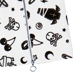 LISTEN FLAVOR Mysterious Pattern Zippered Skirt