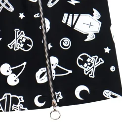 LISTEN FLAVOR Mysterious Pattern Zippered Skirt