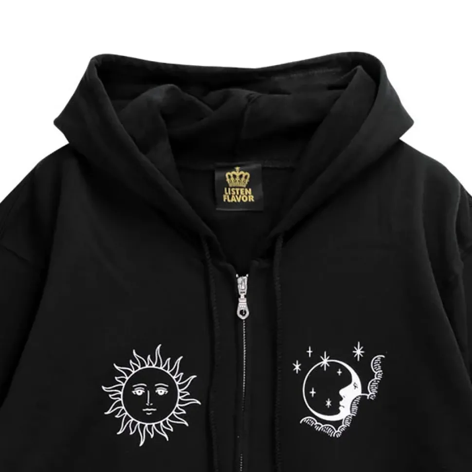LISTEN FLAVOR Ouija Board Zip Hoodie