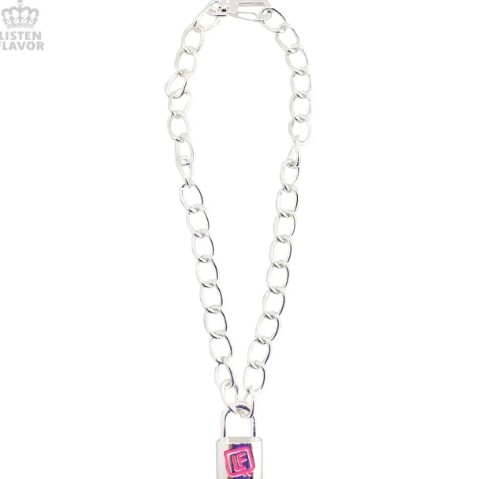LISTEN FLAVOR Padlock Necklace