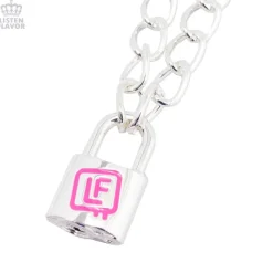 LISTEN FLAVOR Padlock Necklace