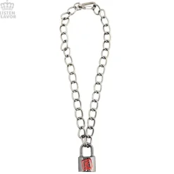 LISTEN FLAVOR Padlock Necklace