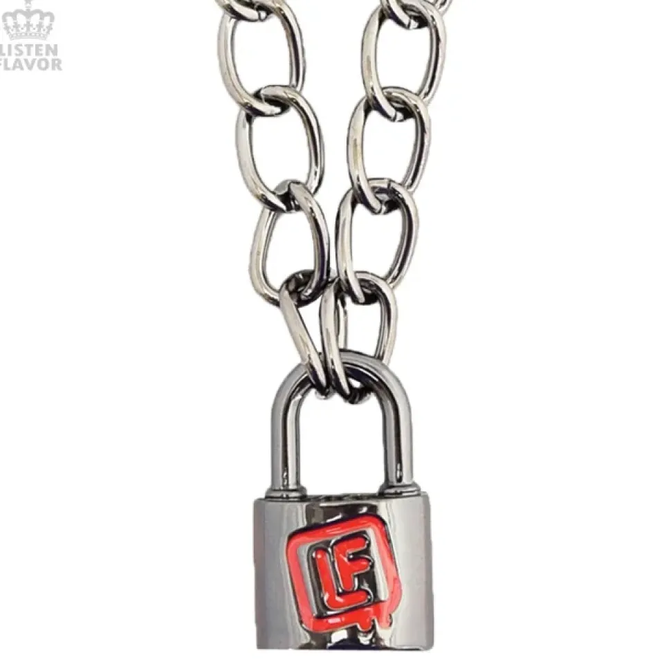 LISTEN FLAVOR Padlock Necklace