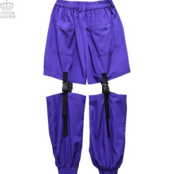 LISTEN FLAVOR Plastic Buckle Hollowed Out Detachable Pants