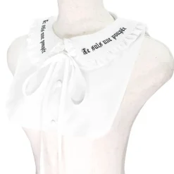 LISTEN FLAVOR Ribbon Frilly Collar