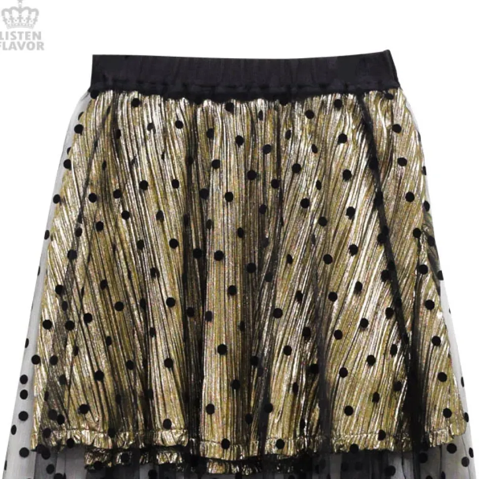 LISTEN FLAVOR See-Through 2-Way Layered Skirt