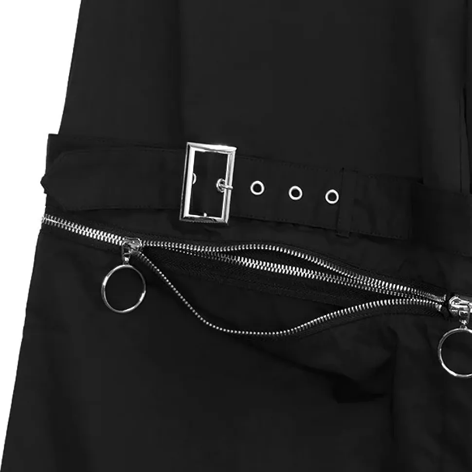 LISTEN FLAVOR Separate Zip 2-Way Belt Pants