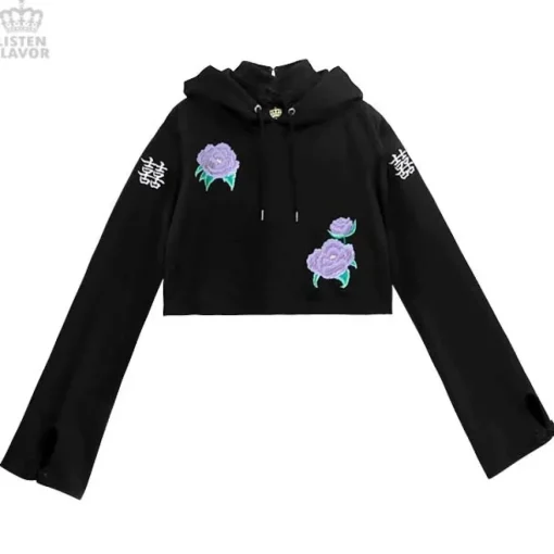 LISTEN FLAVOR Short China Hoodie
