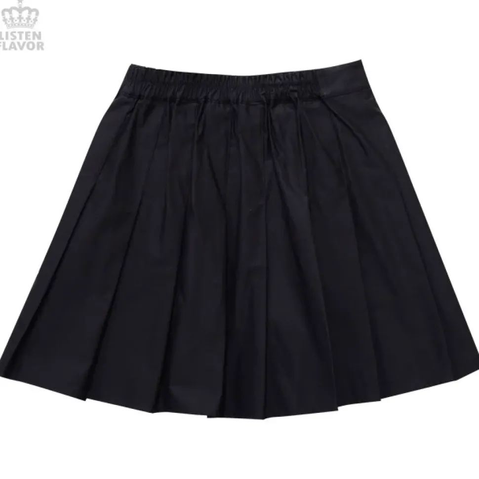 LISTEN FLAVOR Shorts w/ Wrap-around Pleated Skirt