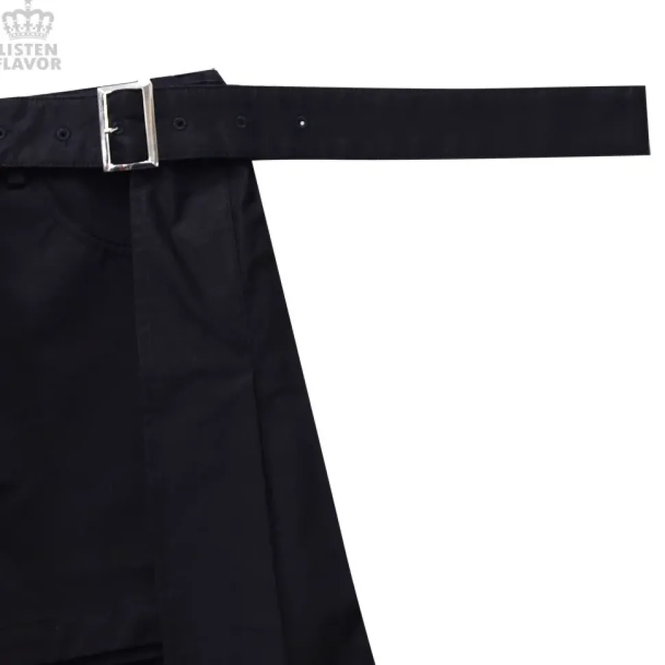 LISTEN FLAVOR Shorts w/ Wrap-around Pleated Skirt