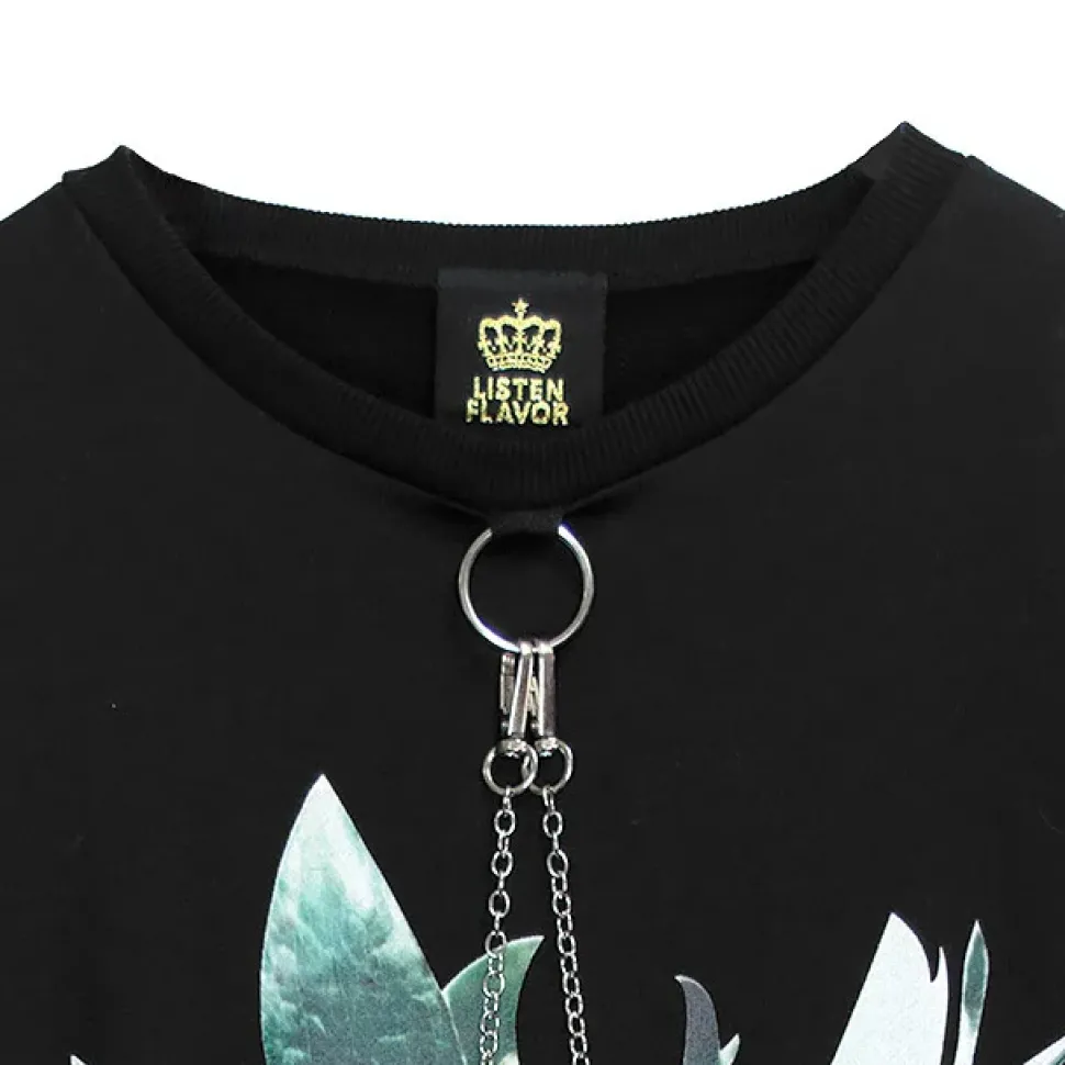 LISTEN FLAVOR Strawberry Bondage Chain Pullover