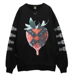 LISTEN FLAVOR Strawberry Bondage Chain Pullover