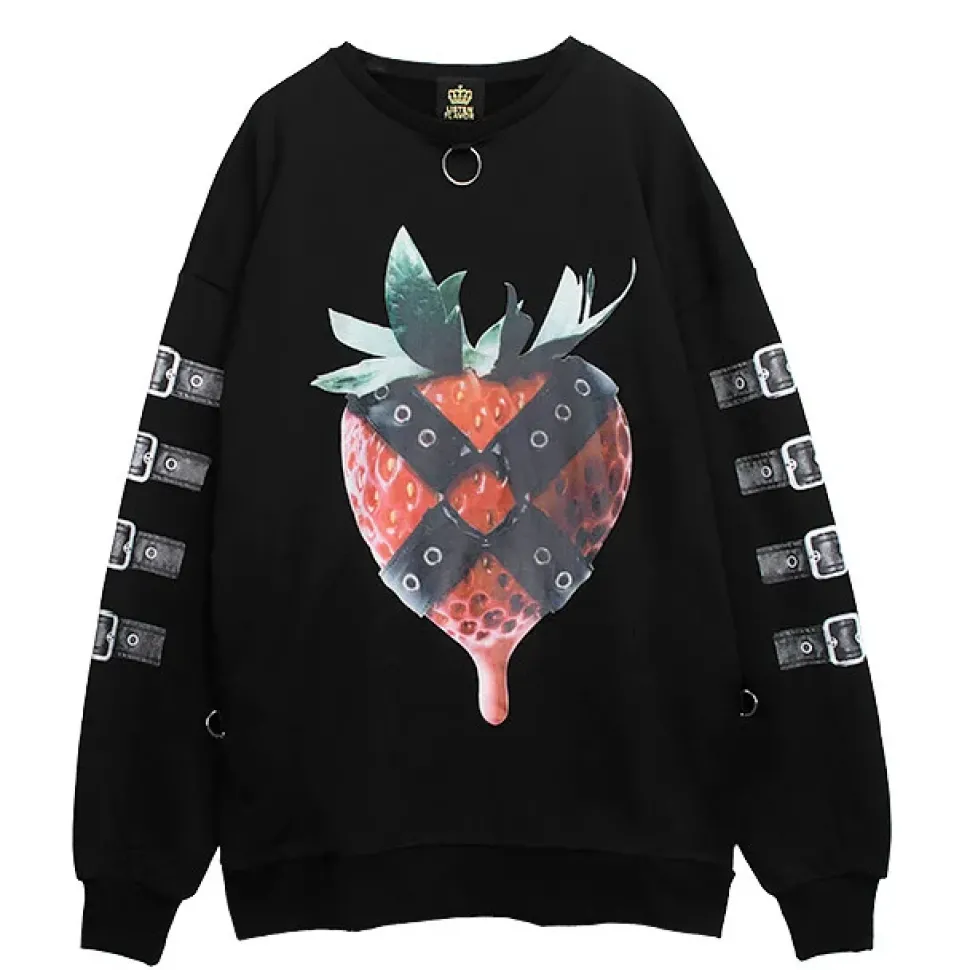 LISTEN FLAVOR Strawberry Bondage Chain Pullover