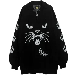 LISTEN FLAVOR Tsundere Cat Knit