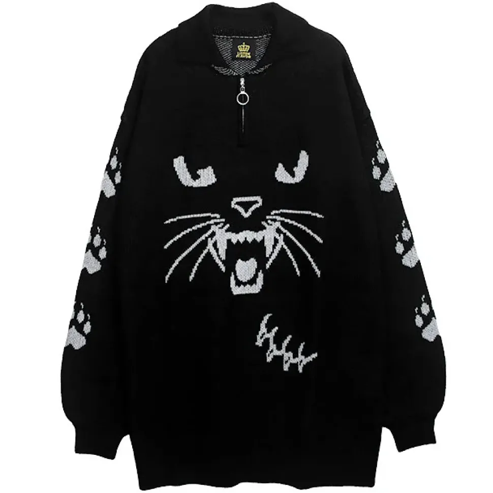 LISTEN FLAVOR Tsundere Cat Knit