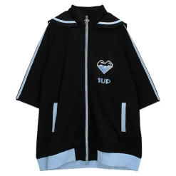 LISTEN FLAVOR 1-Up Heart Sailor Jersey Hoodie