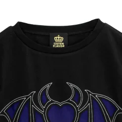 LISTEN FLAVOR Vampire Heart Hollowed-out Garter Tops Black