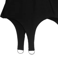 LISTEN FLAVOR Vampire Heart Hollowed-out Garter Tops Black