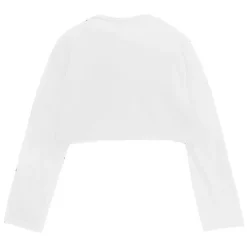 LISTEN FLAVOR Vicious Fire Eyelet Sleeve Short Top